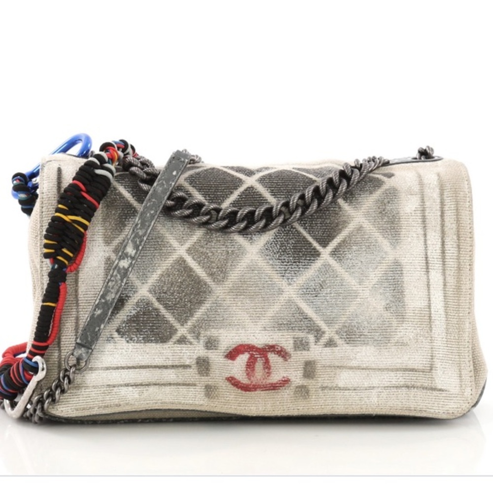 CHANEL Boy Graffiti Handbag